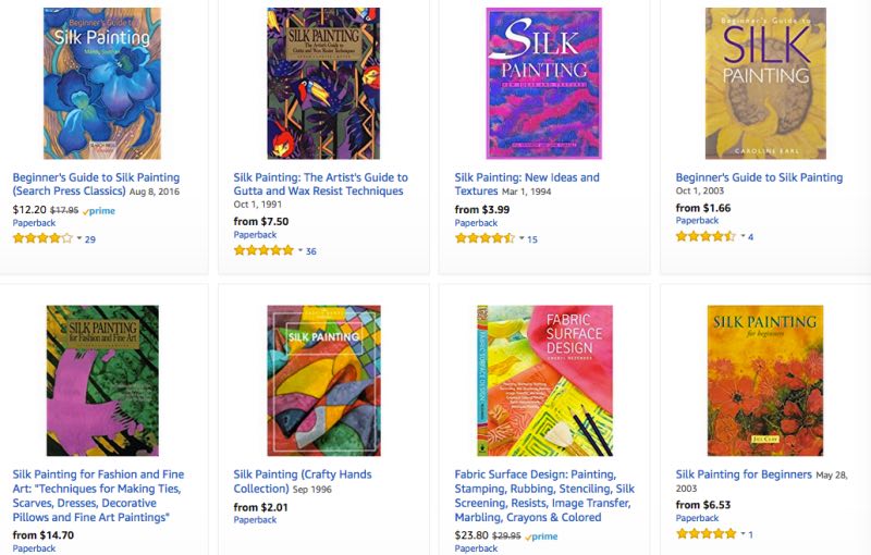 Books for Silk Painting selected by Teena Hughes